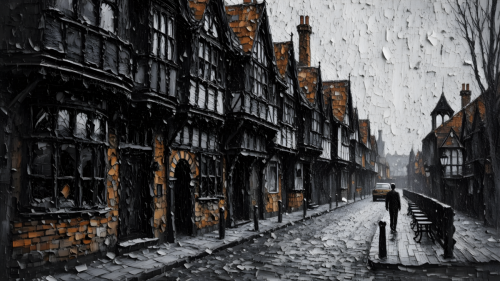 A-Crumbling-Painting-of-an-Old-English-Stree