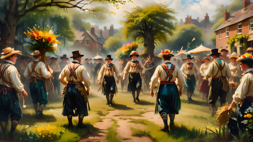 A-may-fair-in-an-English-village-in-the-1800s