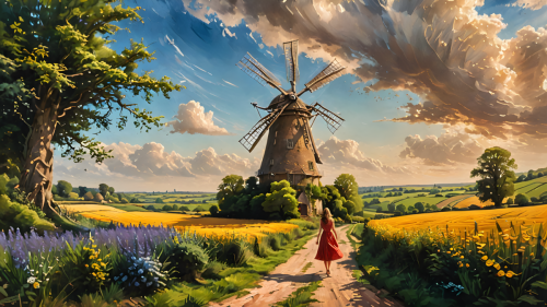 A-windmill-in-the-English-Countryside