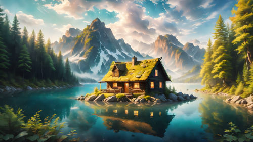 Cabin-on-a-lake