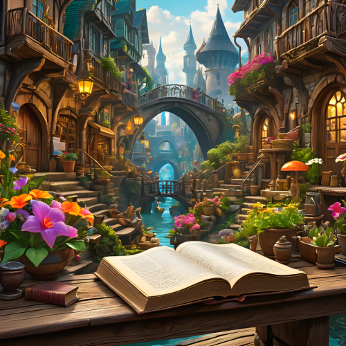Fantasy-City-with-book-1