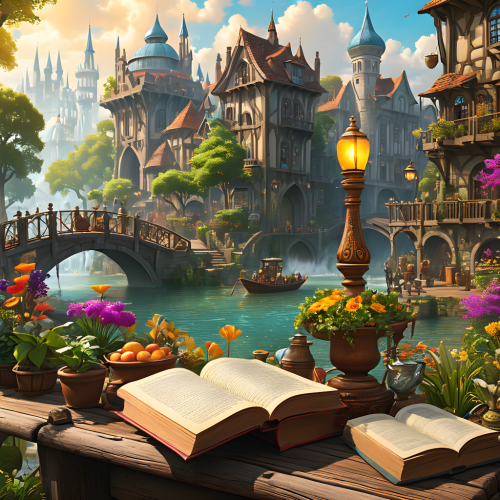Fantasy-City-with-book-2