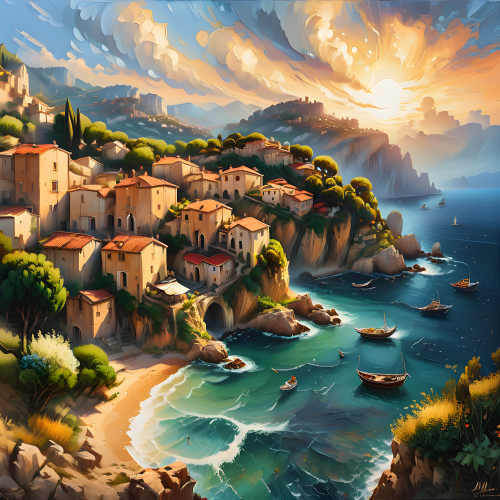 Mediterranean-village-in-the-1800s