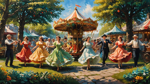 Merry-Go-Round-on-the-village-green