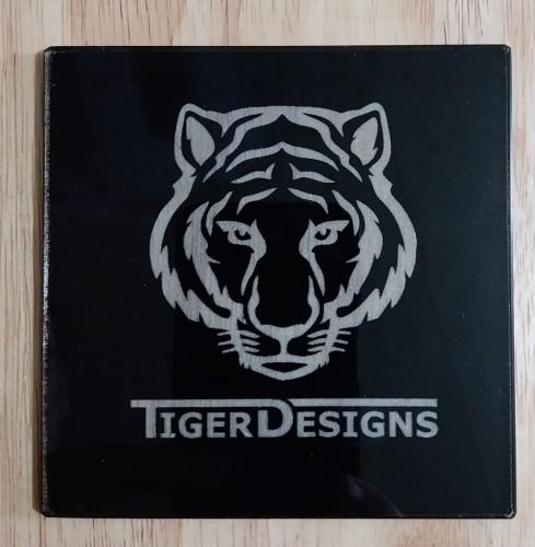 Tiger-Designs-Class-Coaster-Black